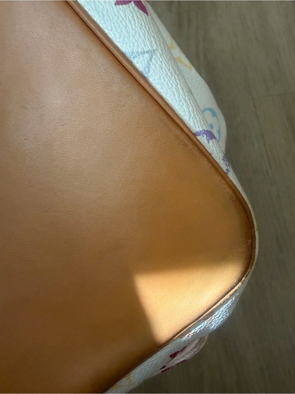 Louis Vuitton x Murakami Vintage White Multicolor Monogram LV Noe Bucket Bag - Picture 12 of 16